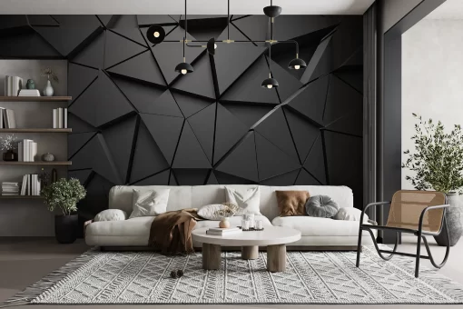 Tranh dán tường 3D trừu tượng nghệ thuật TDT830