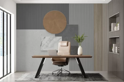 Tranh dán tường 3D phong cách tối giản TDT899