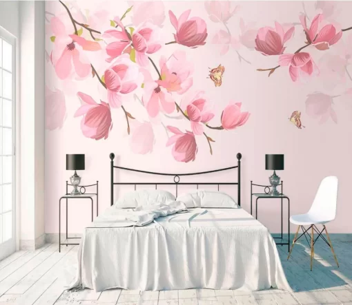 Tranh dán tường 3D cành hoa nghệ thuật TDT815