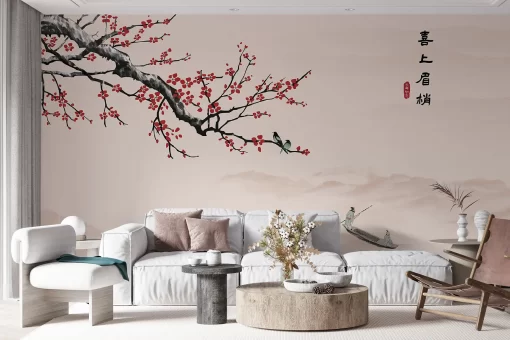 Tranh dán tường 3D phong cách indochine TDT801