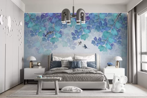 Tranh dán tường 3D phong cách indochine TDT806