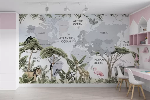 Tranh dán tường 3D trang trí phòng ngủ cho bé TDT793