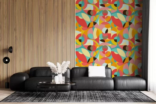 Tranh dán tường 3D trừu tượng nghệ thuật TDT1026