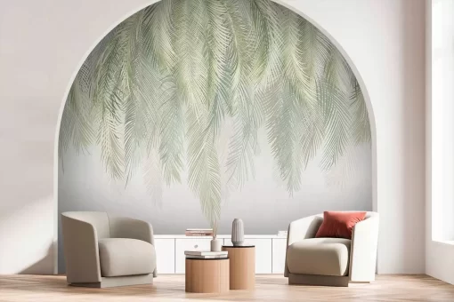 Tranh dán tường 3D lá cây nghệ thuật TDT796