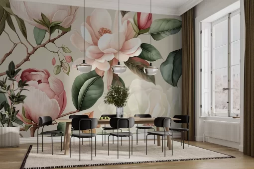 Tranh dán tường 3D bông hoa nghệ thuật TDT780