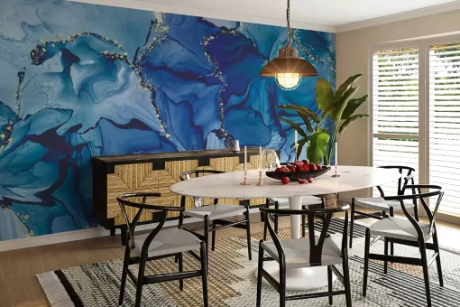 Tranh dán tường 3D trừu tượng nghệ thuật TDT841