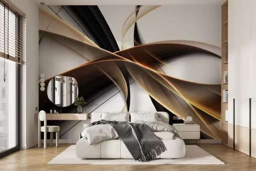 Tranh dán tường 3D trừu tượng nghệ thuật TDT900