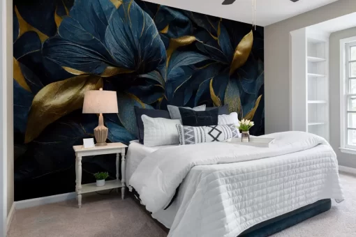 Tranh dán tường 3D lá cây nghệ thuật TDT935