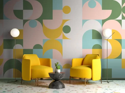 Tranh dán tường 3D trừu tượng nghệ thuật TDT1030