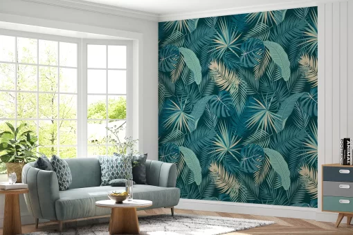 Tranh dán tường 3D lá cây nghệ thuật TDT811