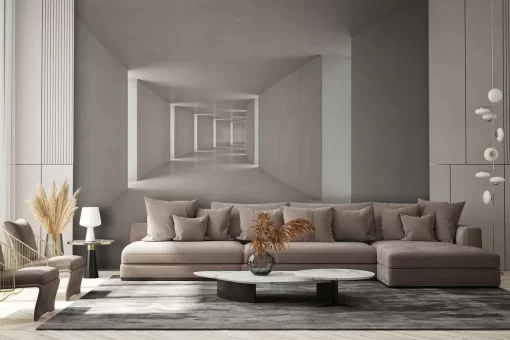 Tranh dán tường 3D tạo chiều sâu mở rộng không gian TDT1017