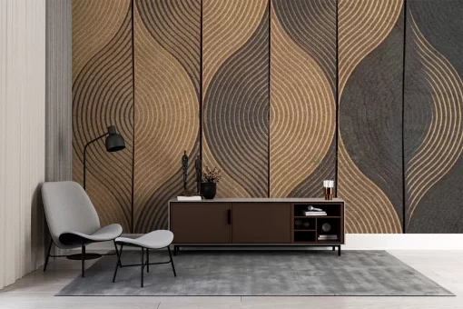 Tranh dán tường 3D trừu tượng nghệ thuật TDT1024