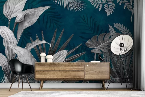 Tranh dán tường 3D lá cây nghệ thuật TDT790