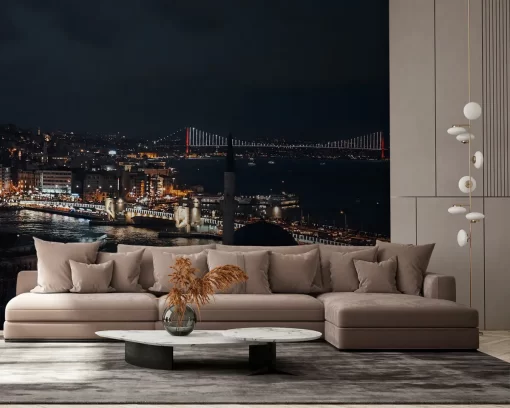 Tranh dán tường 3D phong cảnh thành phố TDT942