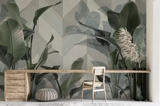 Tranh dán tường 3D cây xanh nghệ thuật TDT785