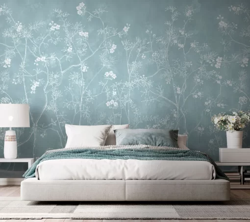 Tranh dán tường 3D hoa lá nghệ thuật TDT809