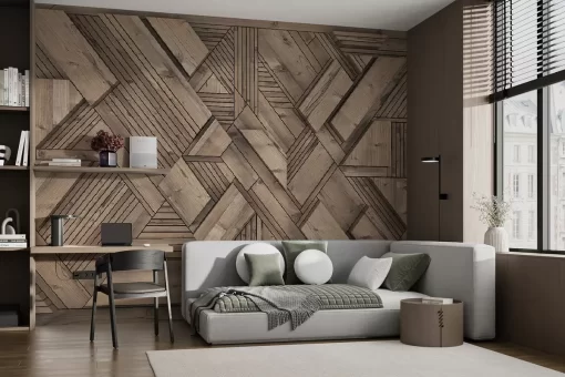 Tranh dán tường 3D trừu tượng nghệ thuật TDT1023