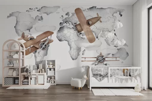 Tranh dán tường 3D trang trí phòng ngủ cho bé TDT882