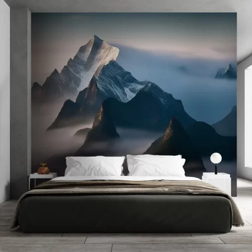 Tranh dán tường 3D phong cảnh đồi núi TDT816