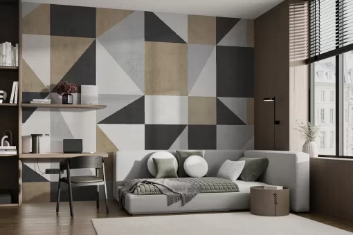 Tranh dán tường 3D trừu tượng nghệ thuật TDT831