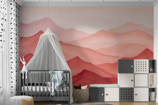 Tranh dán tường 3D phong cảnh đồi núi TDT791