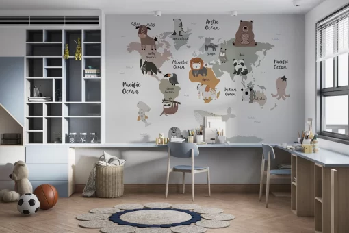 Tranh dán tường 3D trang trí cho bé TDT878