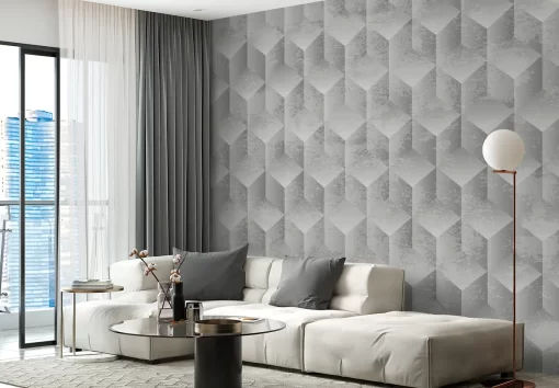 Tranh dán tường 3D trừu tượng nghệ thuật TDT1025