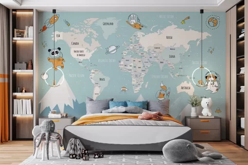 Tranh dán tường 3D trang trí phòng ngủ cho bé TDT881