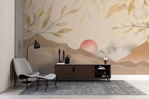 Tranh dán tường 3D phong cách tối giản TDT901