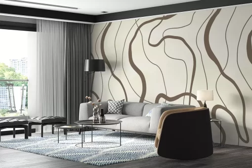 Tranh dán tường 3D phong cách tối giản TDT1076