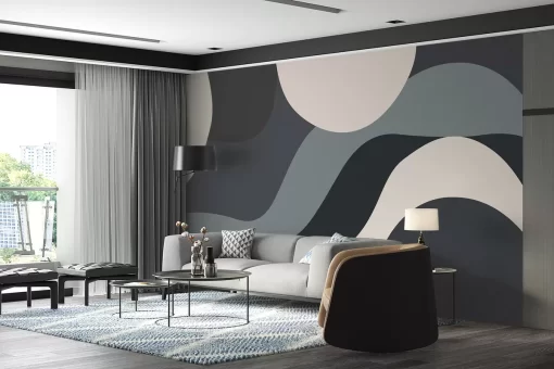 Tranh dán tường 3D trừu tượng nghệ thuật TDT847