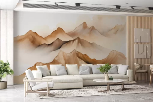 Tranh dán tường 3D phong cảnh đồi núi TDT825