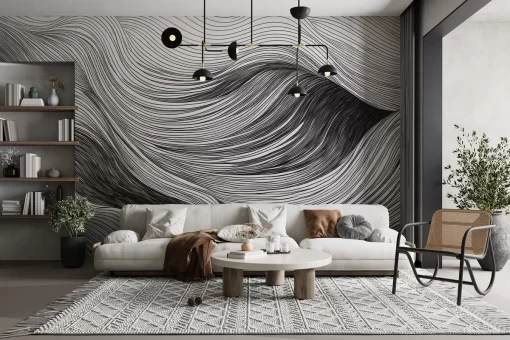 Tranh dán tường 3D trừu tượng nghệ thuật TDT1077