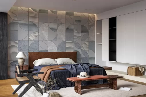 Tranh dán tường 3D trừu tượng nghệ thuật TDT1072