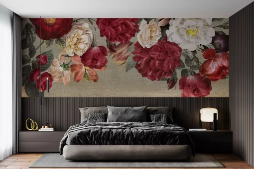 Tranh dán tường 3D bông hoa nghệ thuật TDT978