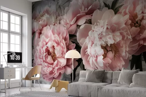 Tranh dán tường 3D bông hoa nghệ thuật TDT1011