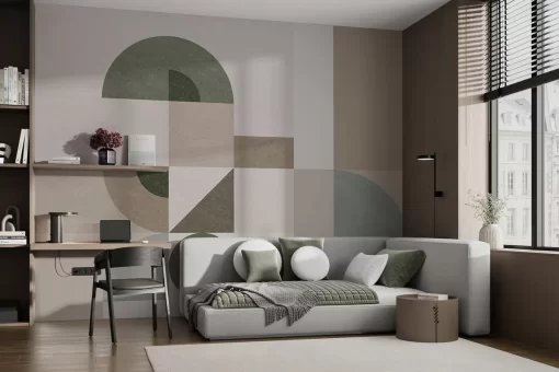 Tranh dán tường 3D phong cách tối giản TDT1065