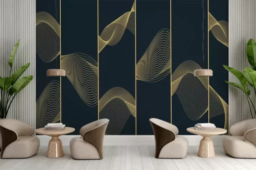 Tranh dán tường 3D trừu tượng nghệ thuật TDT1070