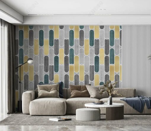 Tranh dán tường 3D trang trí phòng khách TDT1687