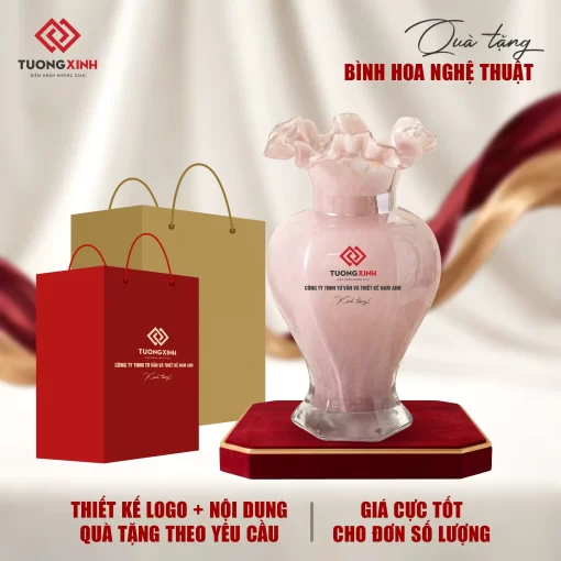 Bình hoa thuỷ tinh quà tặng doanh nghiệp ý nghĩa GSQ10