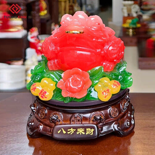 Cóc ngậm tiền phong thủy tài lộc may mắn DPT168