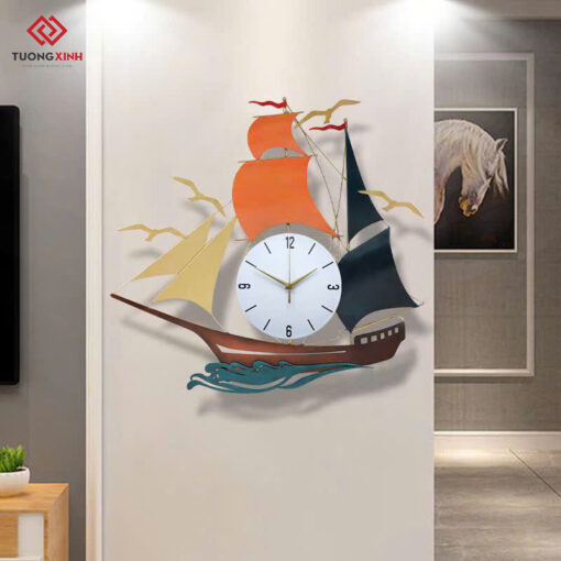 Đồng hồ decor thuận buồm xuôi gió DHA331
