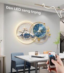 Đồng hồ treo tường LED xu hướng trang trí 2025 hiện đại sang trọng LD668