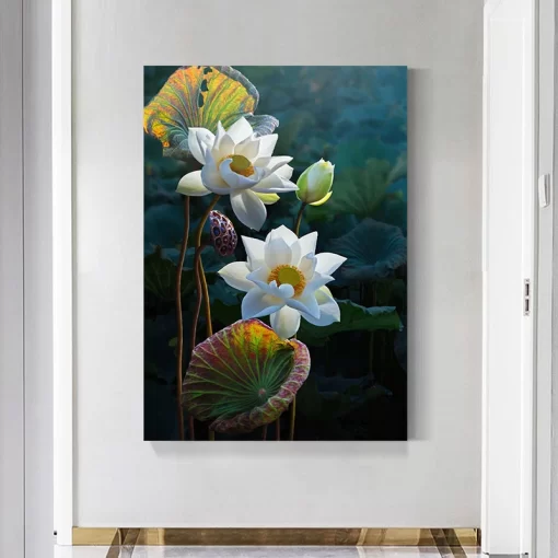 Tranh treo tường hoa sen nghệ thuật HL4551