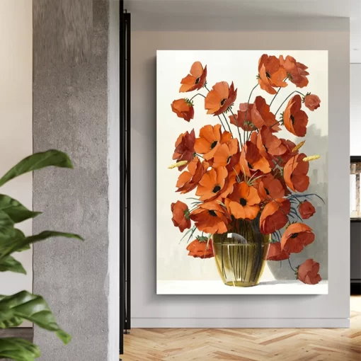 Tranh treo tường bình hoa nghệ thuật HL4553