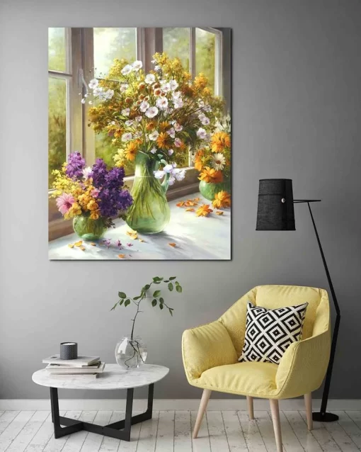 Tranh treo tường bình hoa nghệ thuật HL4554