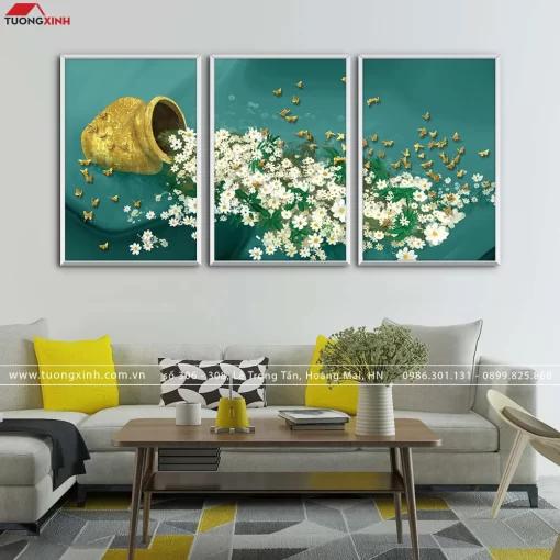 Tranh treo tường bình hoa nghệ thuật SCA4572