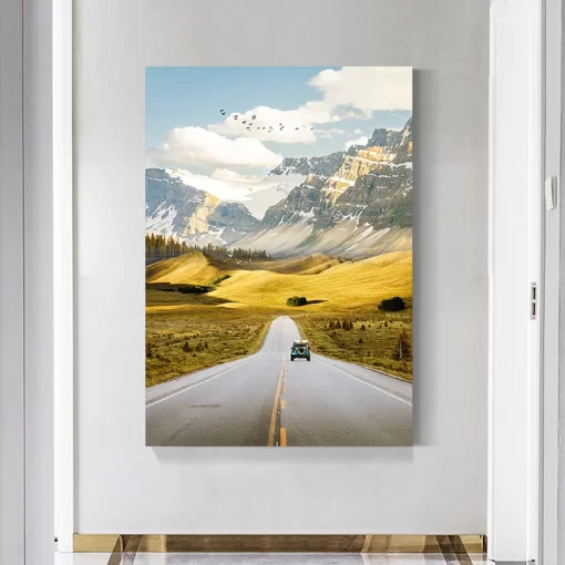 Tranh treo tường phong cảnh thung lũng hùng vĩ TN4547