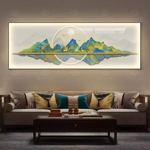 Tranh LED hươu nghệ thuật trang trí phòng khách LD523