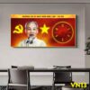 Tranh đồng hồ Chủ Tịch Hồ Chí Minh VN13